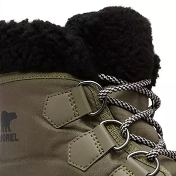 Sorel Explorer Carnival Weather Boots NEW sz 9 olive - Picture 7 of 9